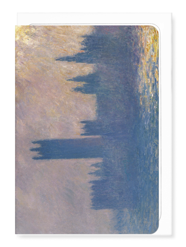 Ezen - Houses of parliament sunlight by monet - Greeting Card - Front