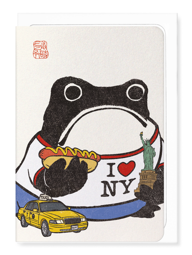 Ezen - I love New York Ezen Frog - Greeting Card - Front