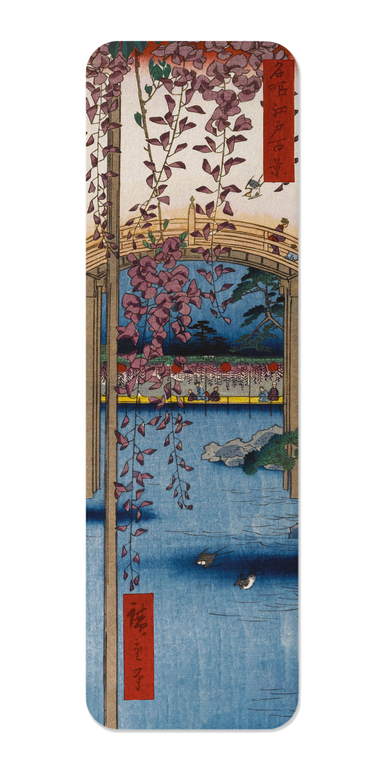 Ezen - Inside Kameido Tenjin Shrine (1857) - Bookmark - Front