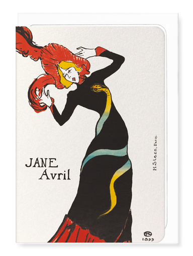 Ezen - Jane Avril (1899) - Greeting Card - Front