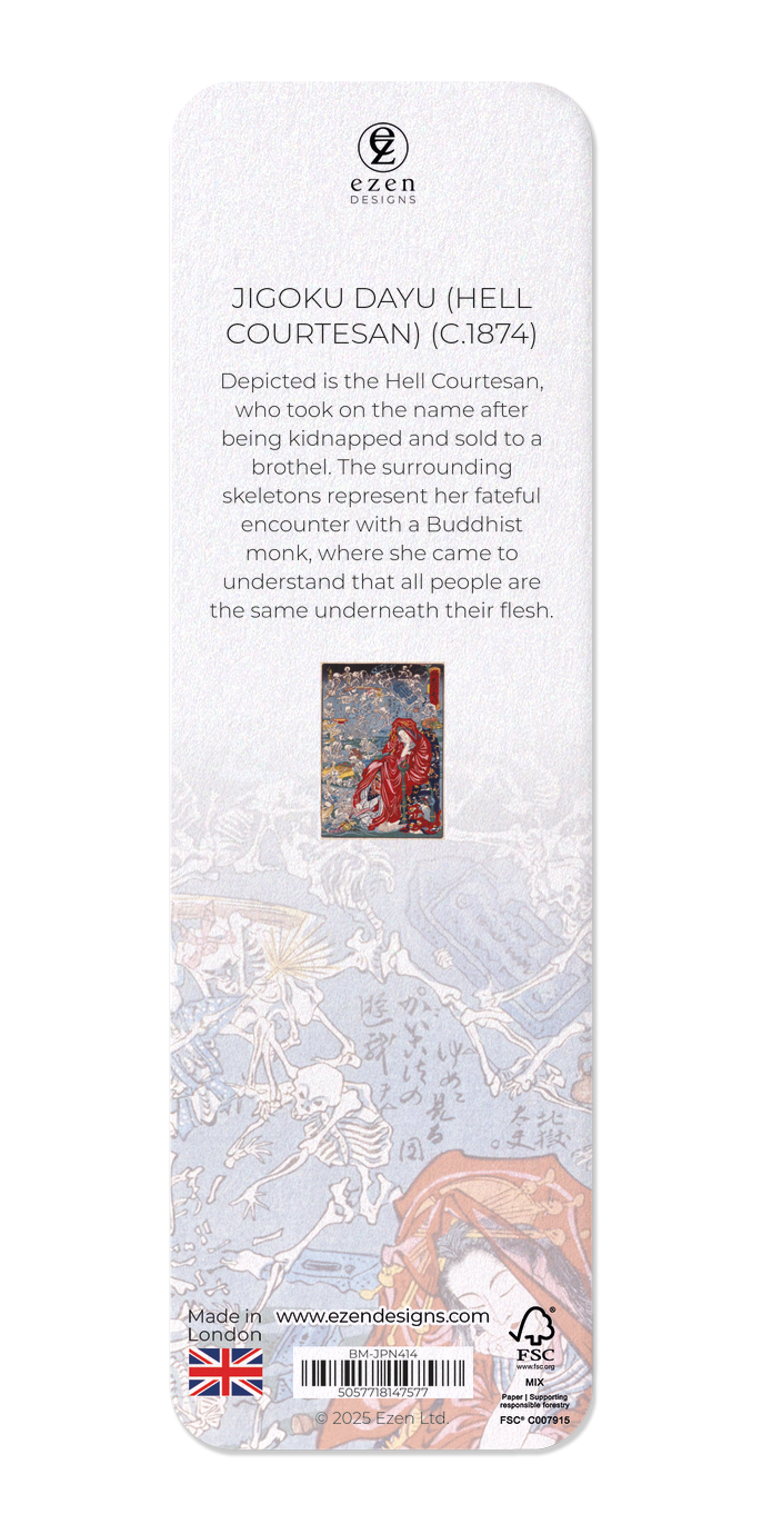 Ezen - Jigoku Dayu (Hell Courtesan) (c.1874) - Bookmark - Back