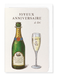 Ezen - Joyeux Anniversaire Champagne Maritime - Greeting Card - Front