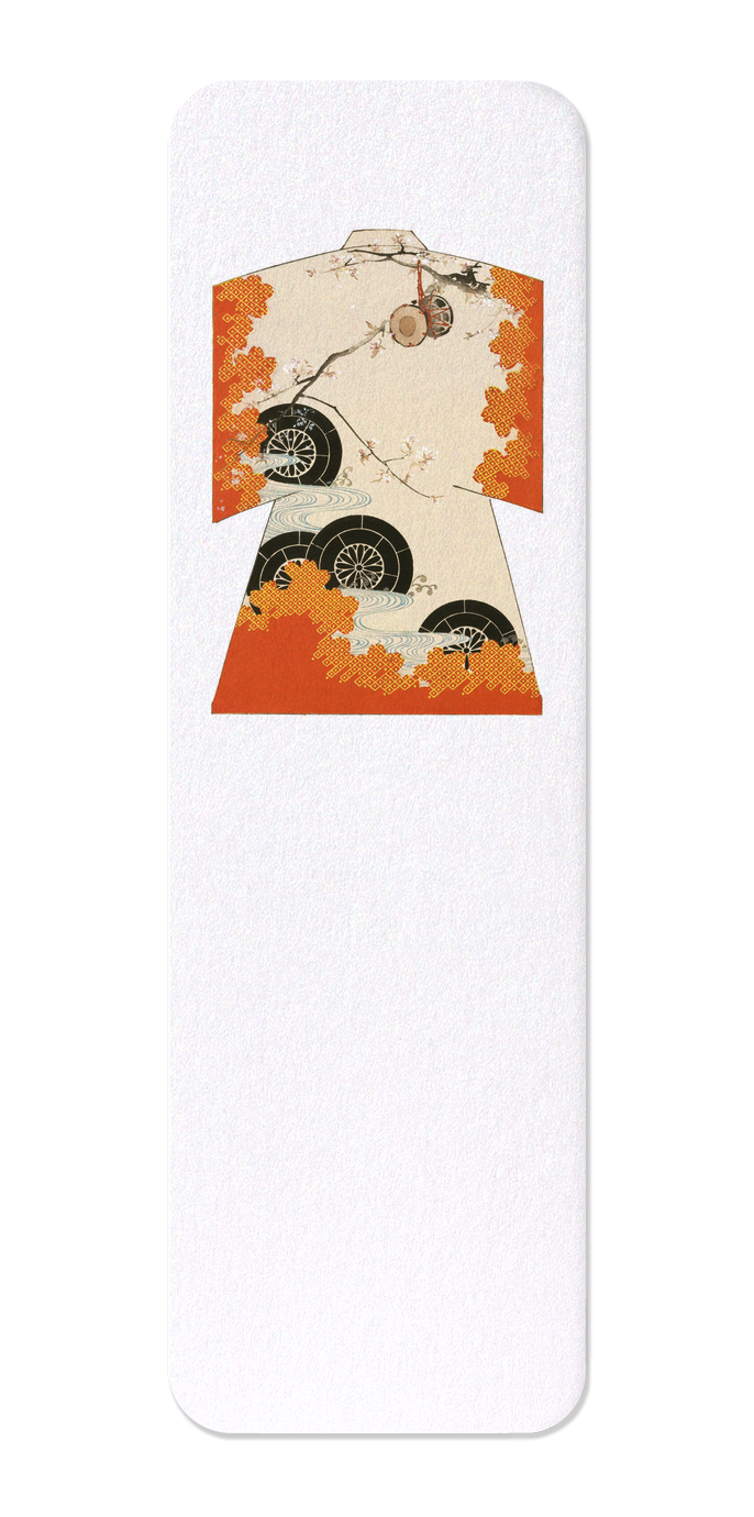 Ezen - Kimono of Cherry Blossom and Drum (1899) - Bookmark - Front