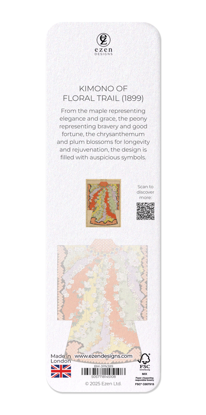 Ezen - Kimono of floral trail (1899) - Bookmark - Back
