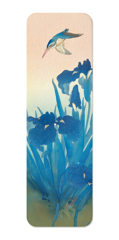 Ezen - Kingfisher and iris - Bookmark - Front