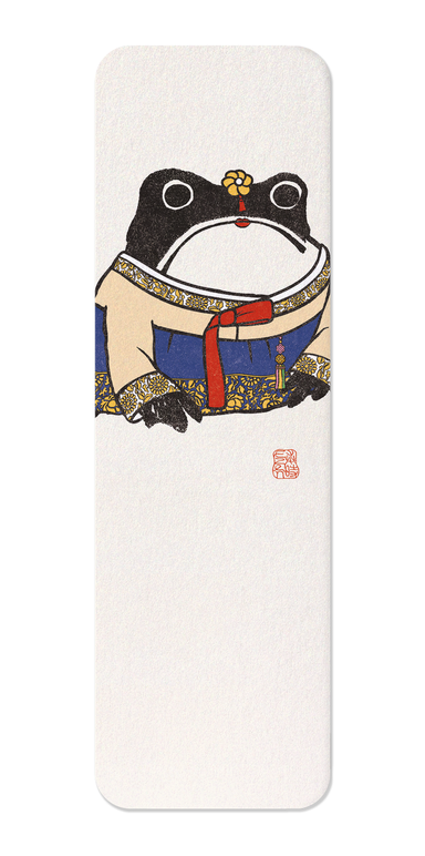 Ezen - Korean Female Hanbok Ezen Frog - Bookmark - Front