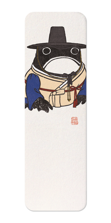 Ezen - Korean Male Hanbok Ezen Frog - Bookmark - Front