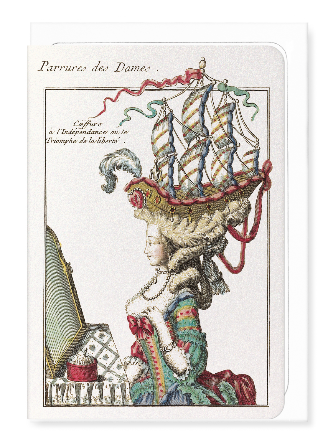 Ezen - LA BELLE POULE (C.1780) - Greeting Card - Front