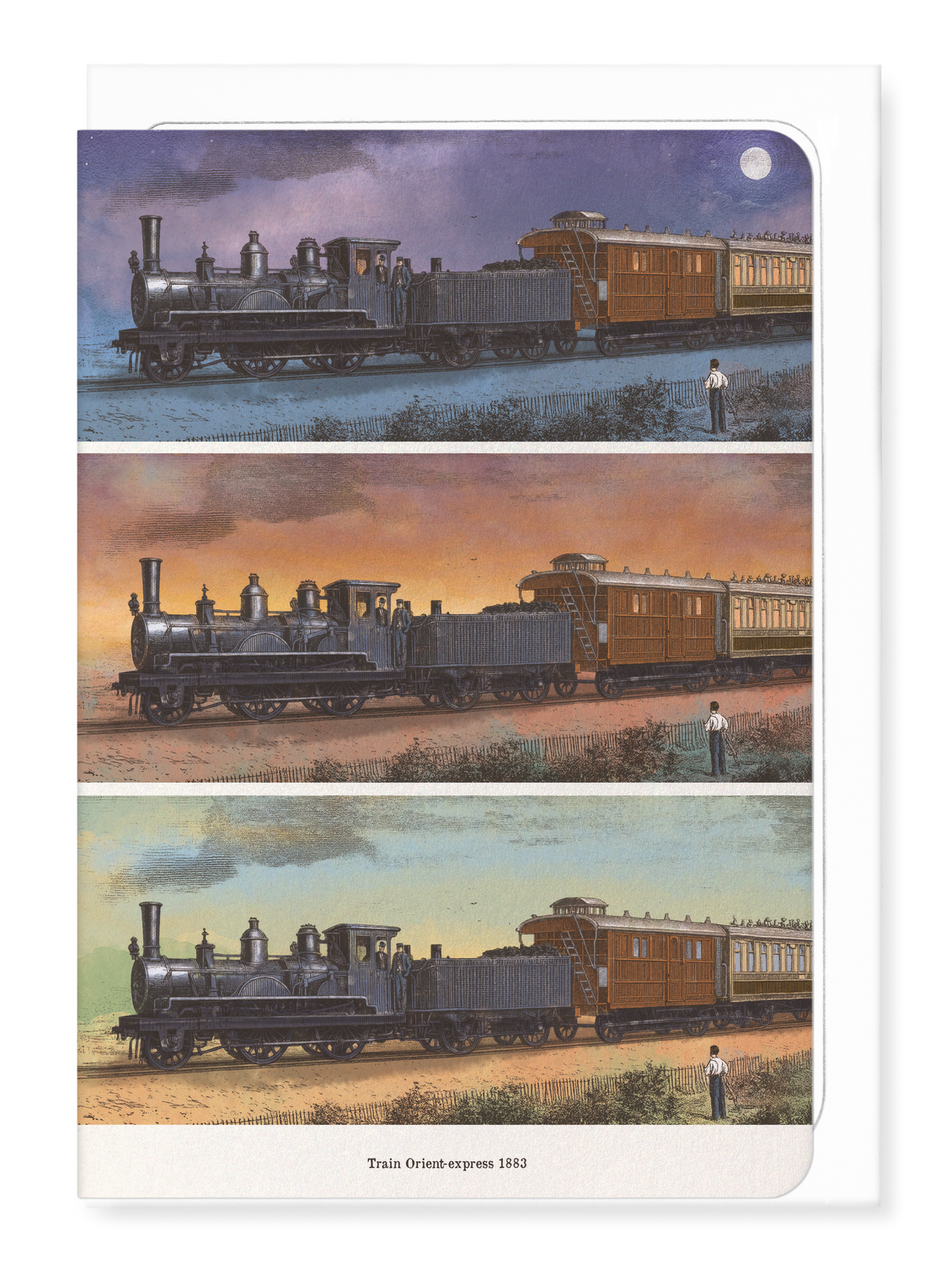 Ezen - Le premier Orient-Express (1883) - Greeting Card - Front