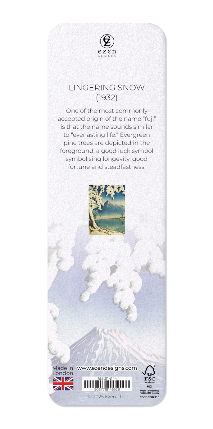 Ezen - Lingering snow (1932) - Bookmark - Back