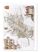 Ezen - Map of gloucestershire (1665) - Greeting Card - Front
