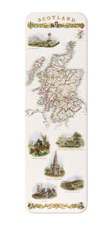 Ezen - Map of Scotland (1851) - Bookmark - Front