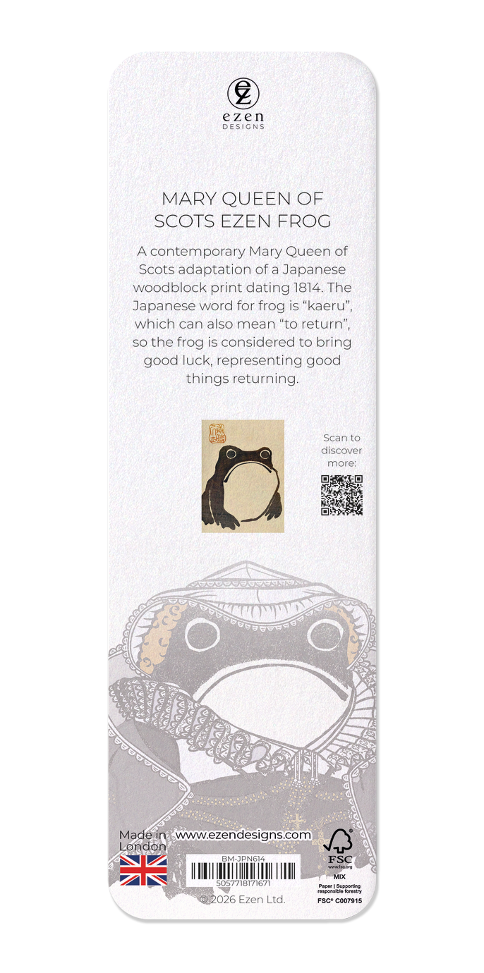 Ezen - Mary Queen of Scots Ezen Frog - Bookmark - Back