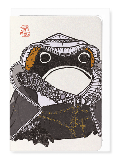 Ezen - Mary Queen of Scots Ezen Frog - Greeting Card - Front