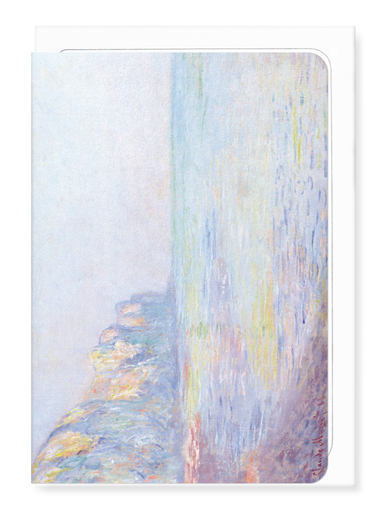 Ezen - Misty Morning at Pourville (1882) - Greeting Card - Front
