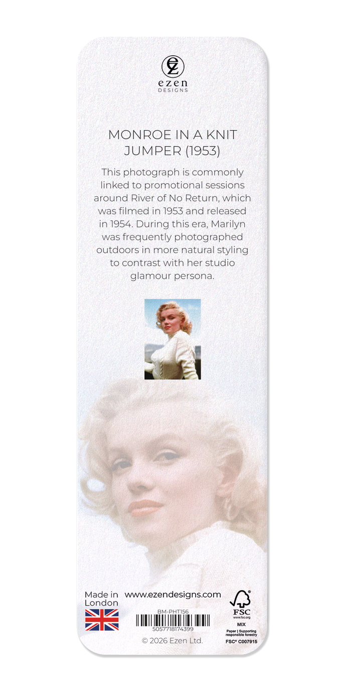 Ezen - Monroe in a knit jumper (1953) - Bookmark - Back