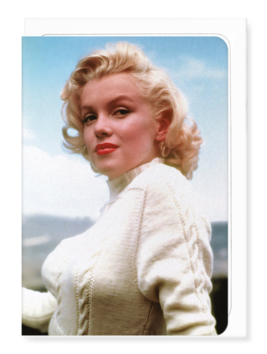 Ezen - Monroe in a knit jumper (1953) - Greeting Card - Front