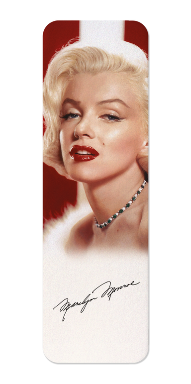 Ezen - Monroe in white fur stole (1953) - Bookmark - Front