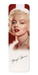 Ezen - Monroe in white fur stole (1953) - Bookmark - Front
