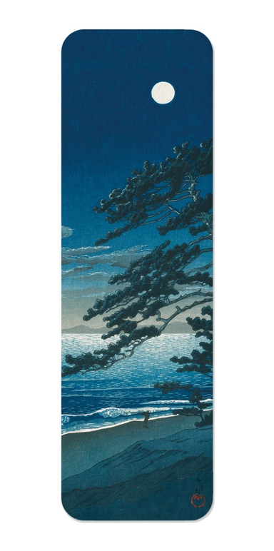 Ezen - Moon at ninomiya beach (1932) - Bookmark - Front