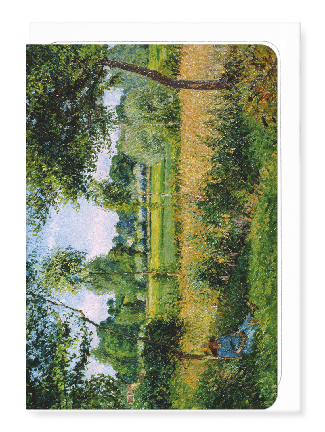 Ezen - Morning Sunlight Effect, Eragny (1899) - Greeting Card - Front