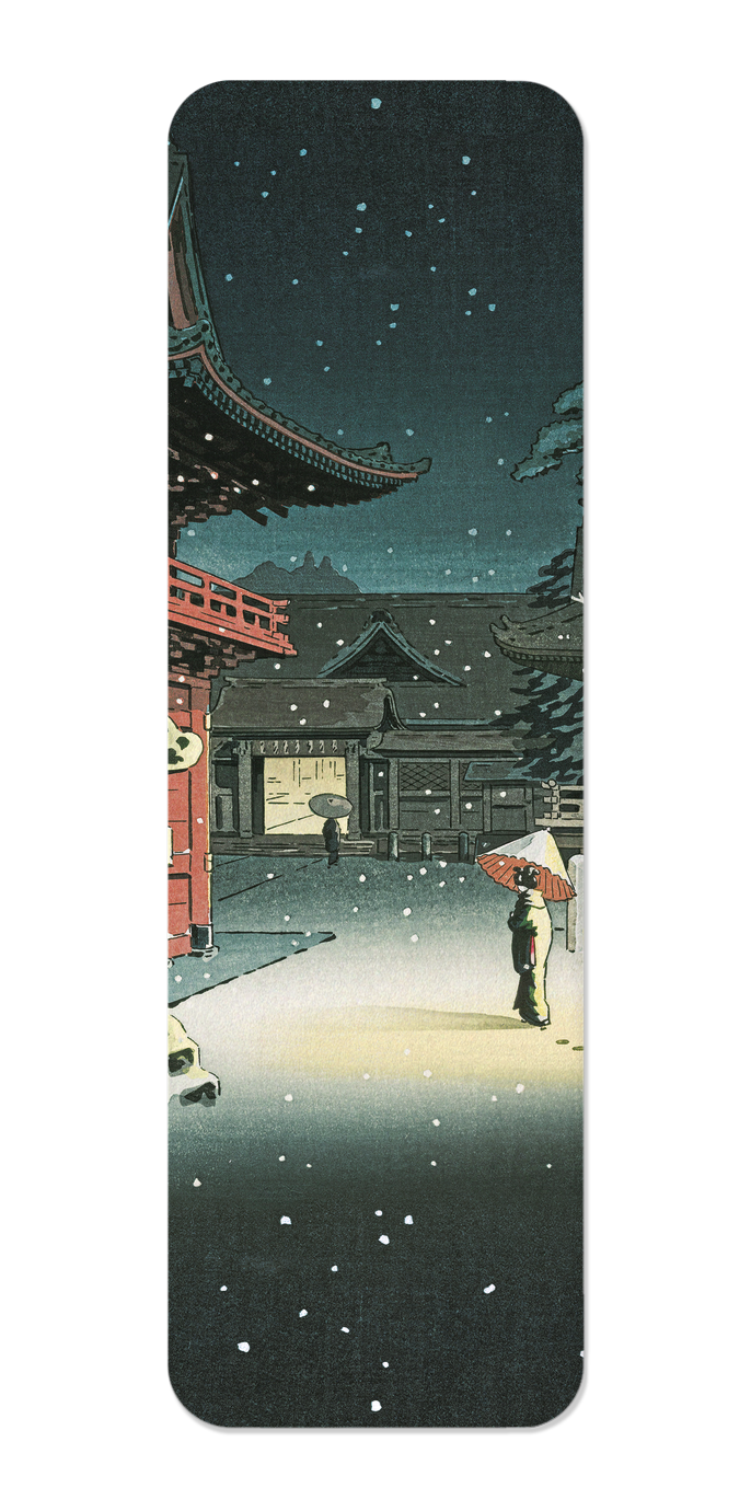 Ezen - Nezu shrine in snow (1934) - Bookmark - Front