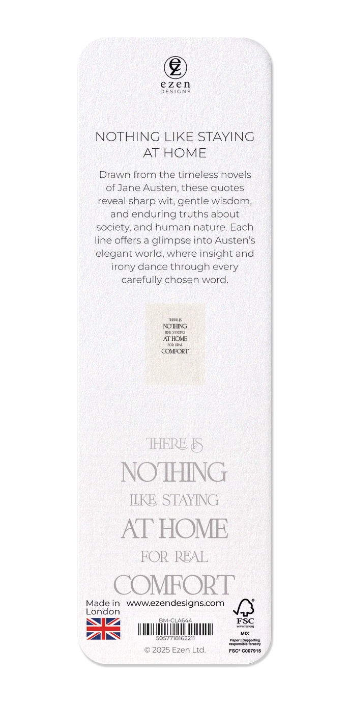 Ezen - Nothing like staying at home - Bookmark - Back