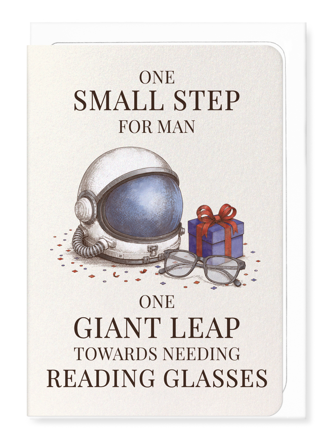 Ezen - One Giant Leap Towards Reading Glasses - Greeting Card - Front