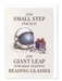 Ezen - One Giant Leap Towards Reading Glasses - Greeting Card - Front