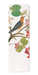Ezen - Orange bird on orchid Branch (1778) - Bookmark - Front
