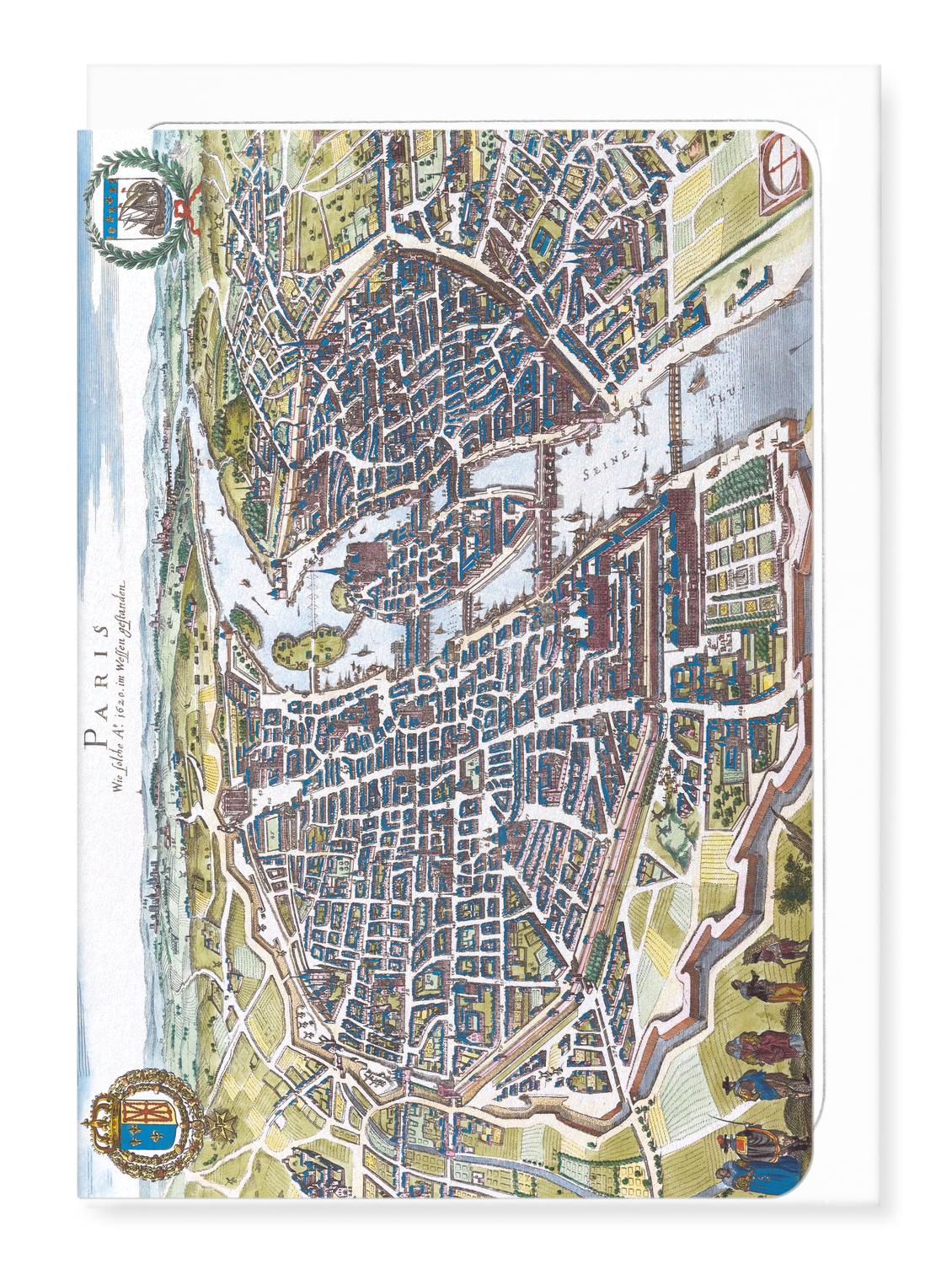 Ezen - Paris in 17th century - Greeting Card - Front