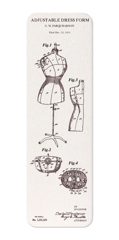 Ezen - Patent of adjustable dress form (1917) - Bookmark - Front