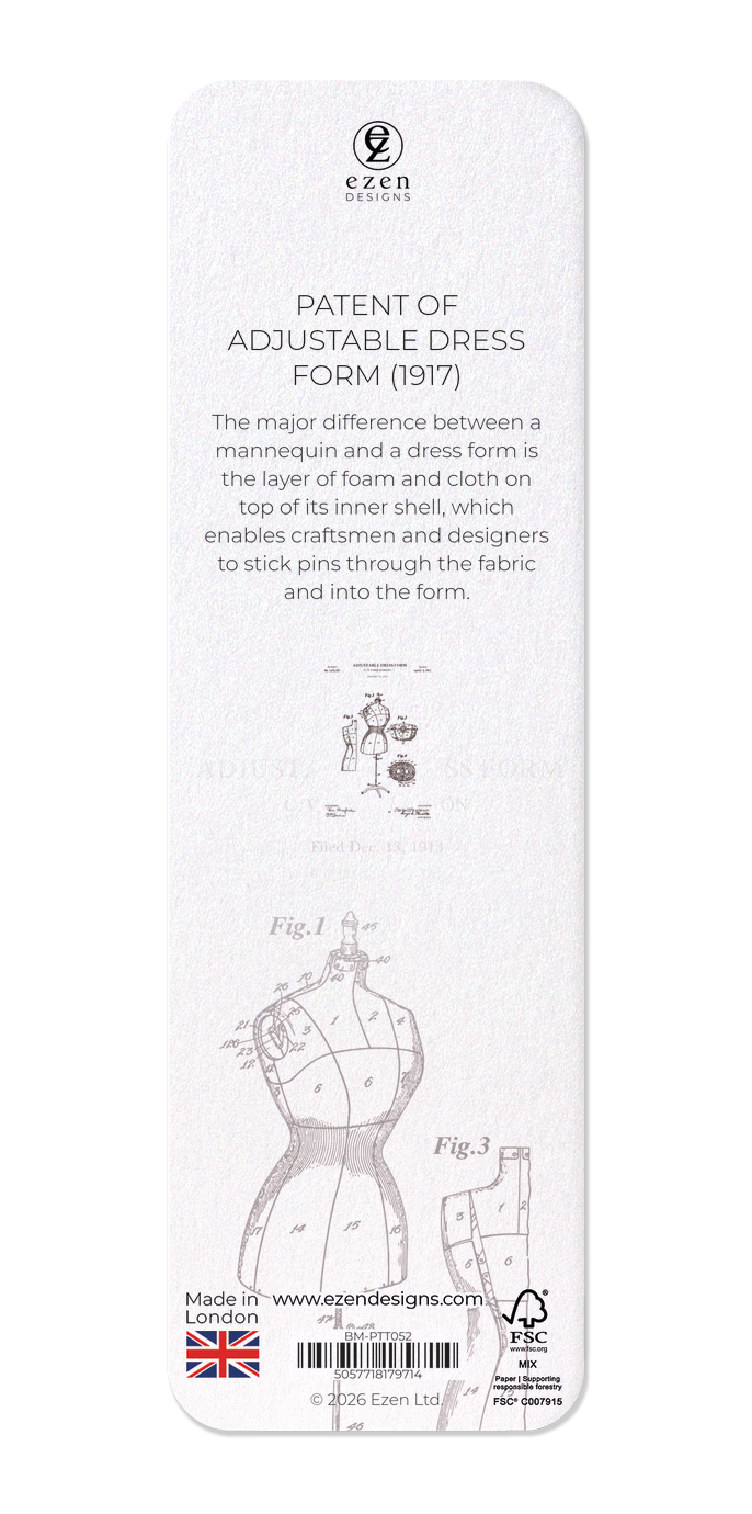 Ezen - Patent of adjustable dress form (1917) - Bookmark - Back