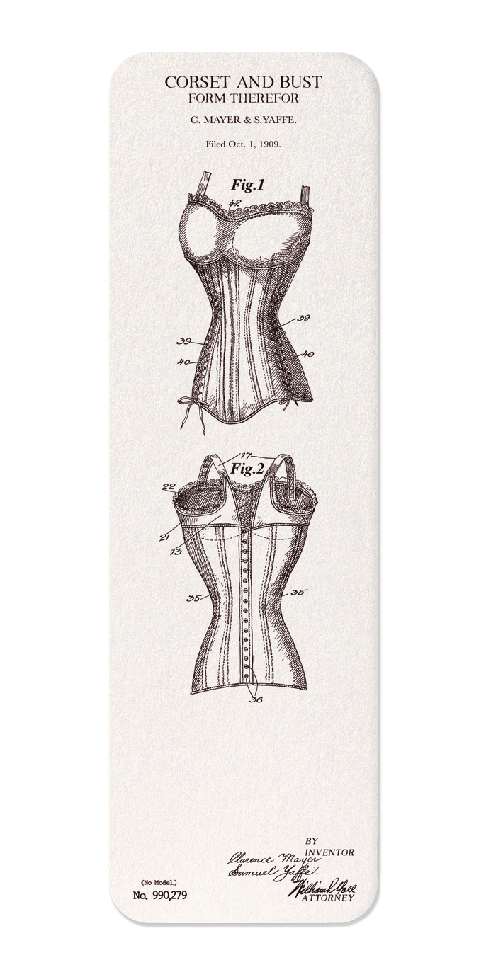 Ezen - Patent of corset and bust (1911) - Bookmark - Front