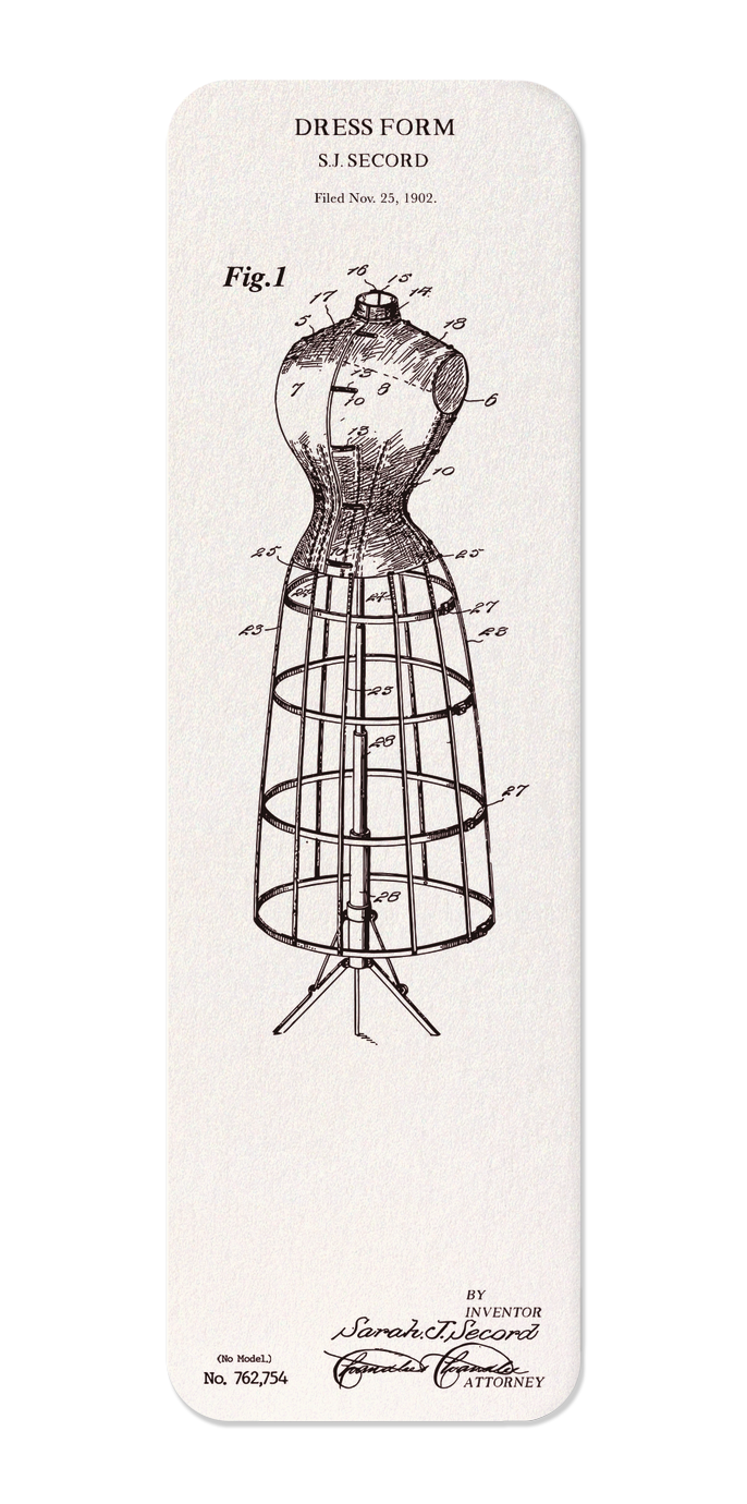 Ezen - Patent of dress form (1904) - Bookmark - Front