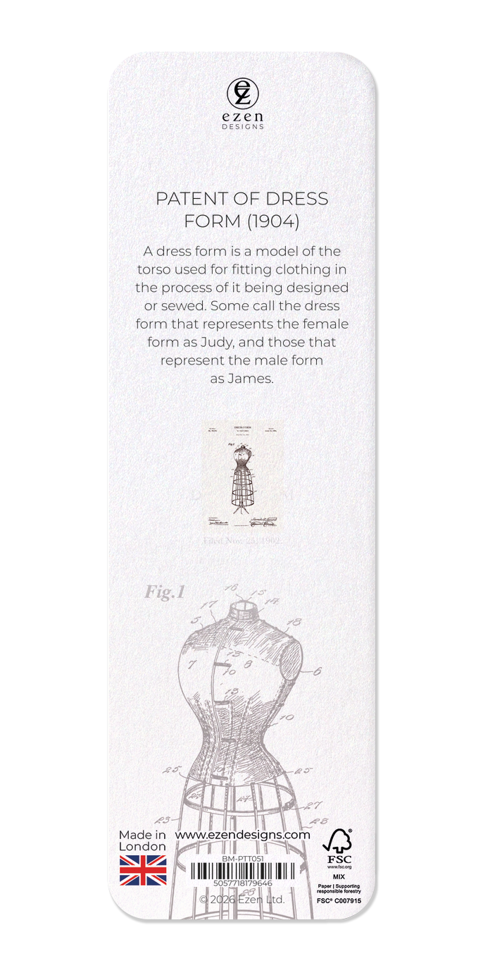 Ezen - Patent of dress form (1904) - Bookmark - Back