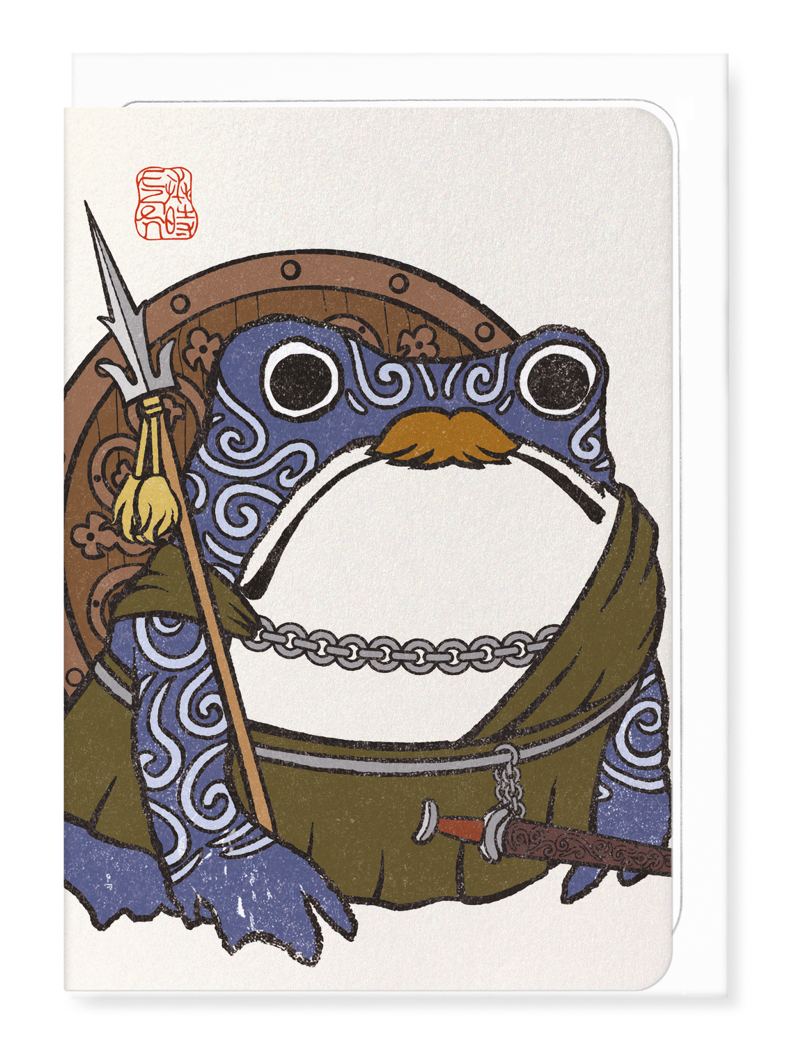 Ezen - Pict Warrior Ezen Frog - Greeting Card - Front
