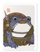 Ezen - Pict Warrior Ezen Frog - Greeting Card - Front