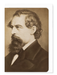 Ezen - Portrait of Charles Dickens (c. 1850) - Greeting Card - Front