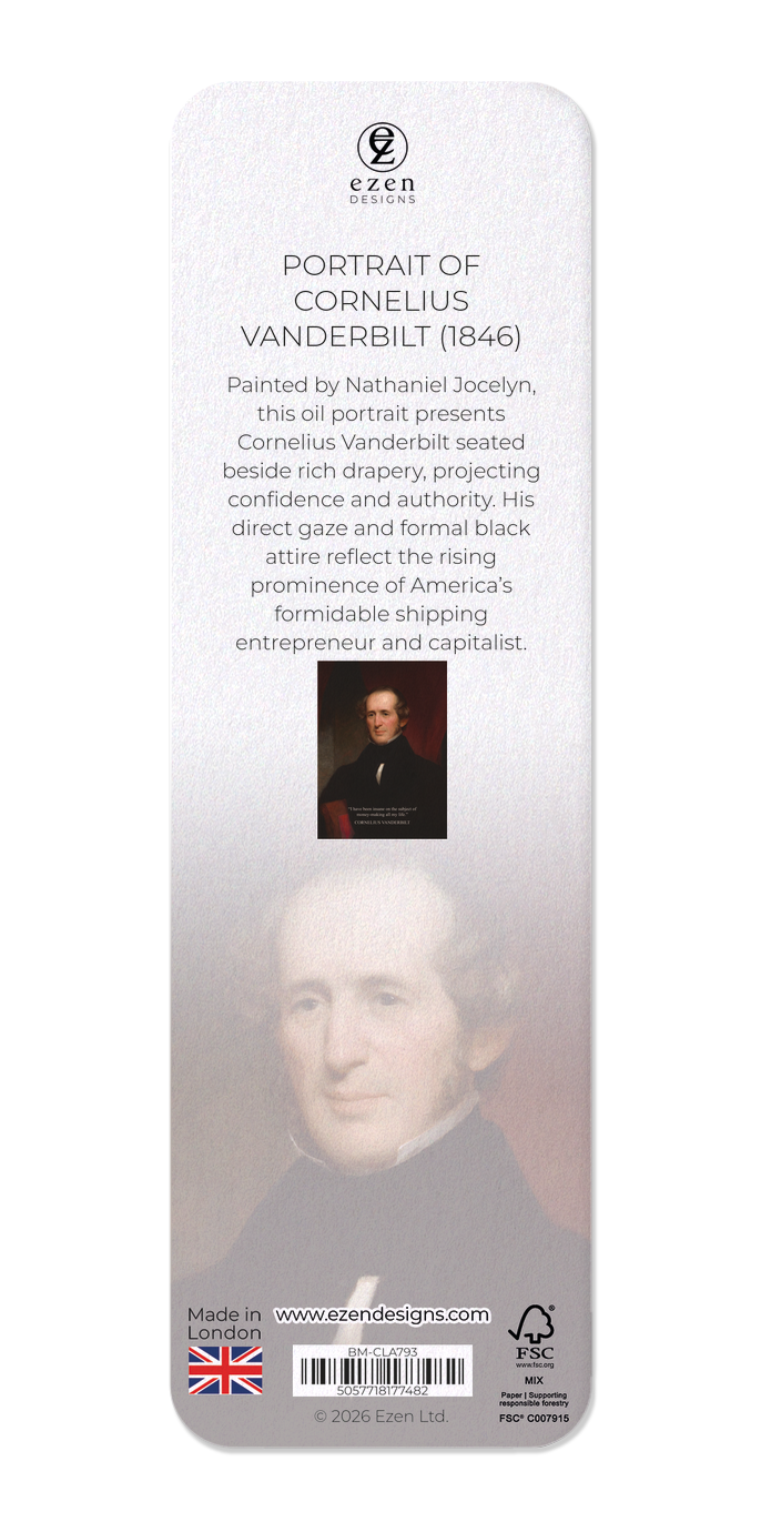 Ezen - Portrait of Cornelius Vanderbilt (1846) - Bookmark - Back