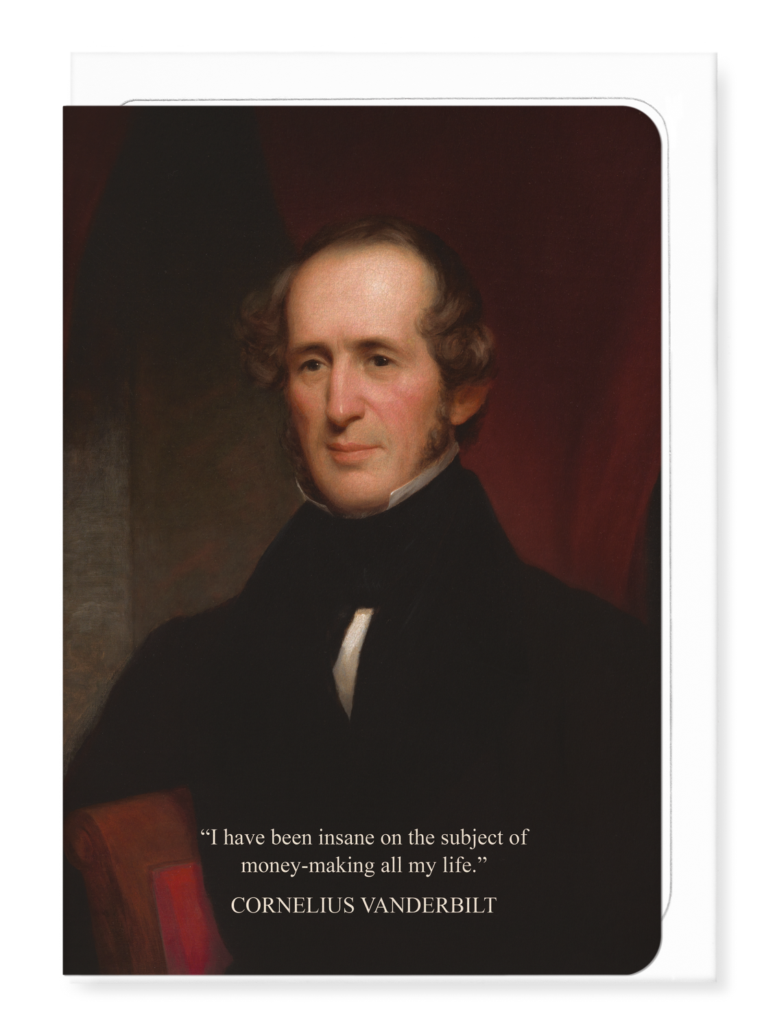 Ezen - Portrait of Cornelius Vanderbilt (1846) - Greeting Card - Front