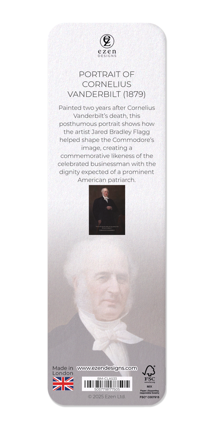 Ezen - Portrait of Cornelius Vanderbilt (1879) - Bookmark - Back