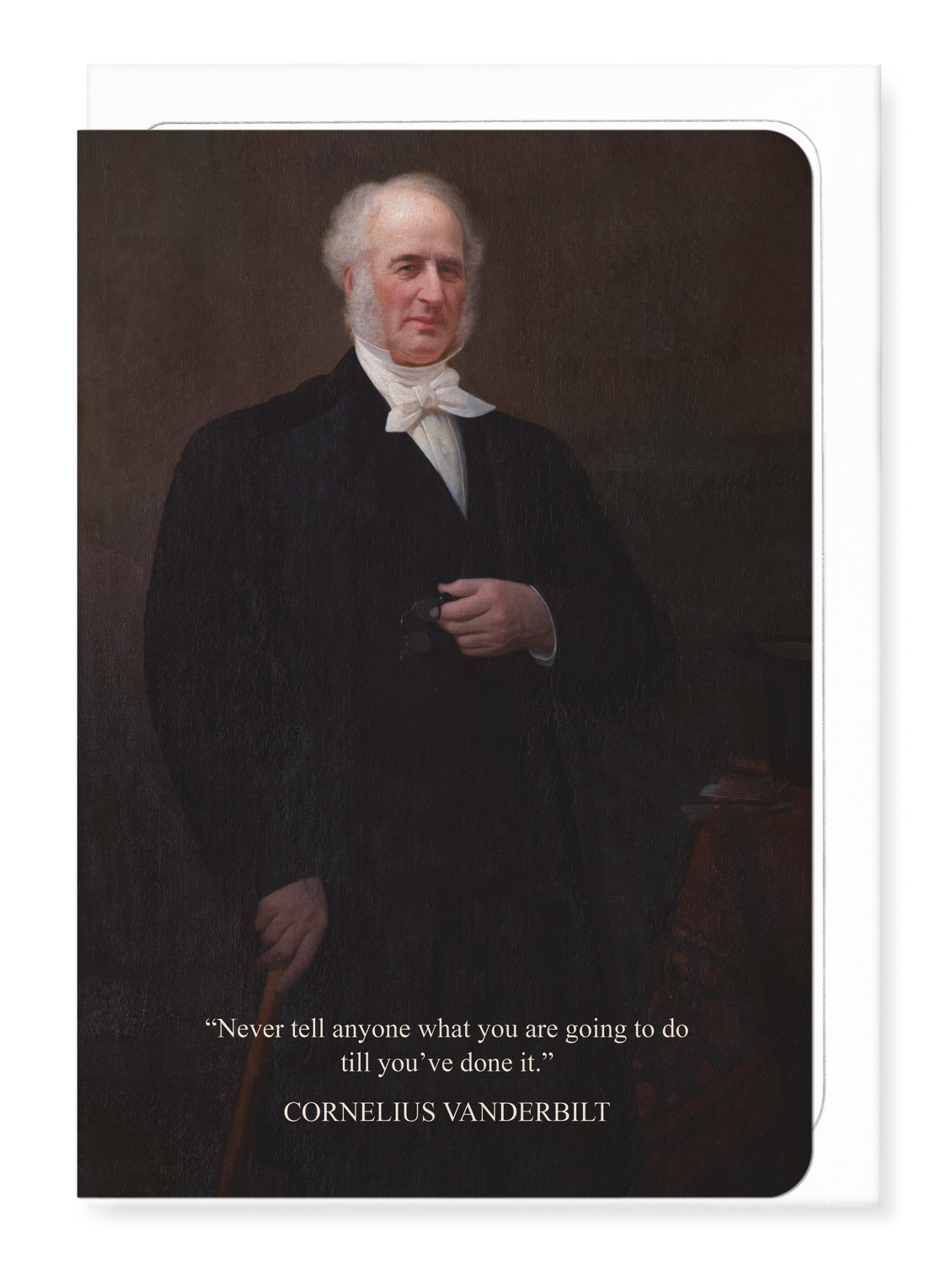 Ezen - Portrait of Cornelius Vanderbilt (1879) - Greeting Card - Front