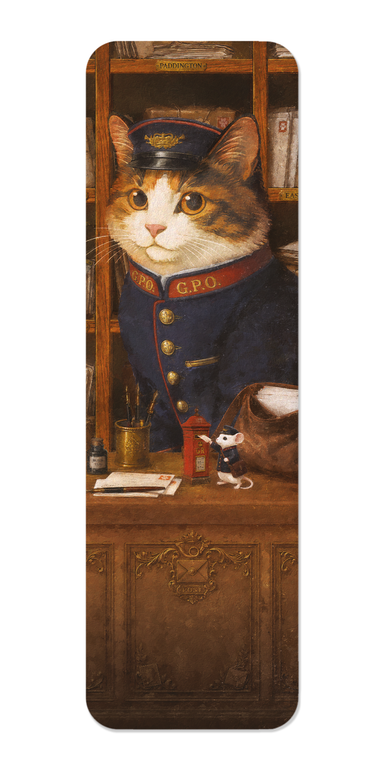 Ezen - Postal Tabby Classic Cat - Bookmark - Front