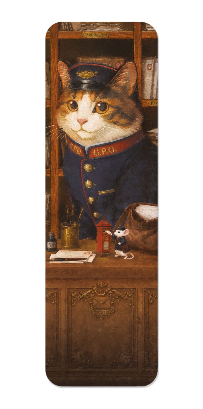 Ezen - Postal Tabby Classic Cat - Bookmark - Front