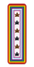 Ezen - Pride Service Flag – Two in Service - Bookmark - Front