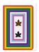 Ezen - Pride Service Flag – Two in Service - Greeting Card - Front