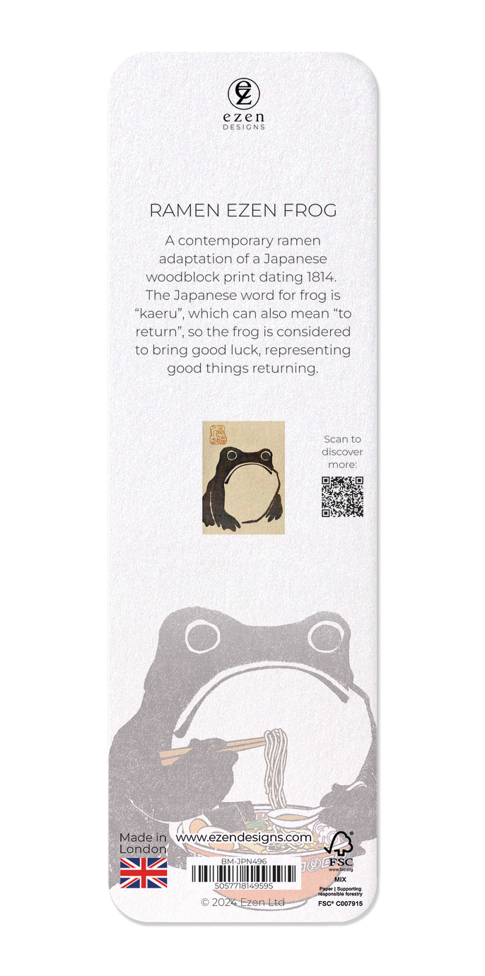 Ezen - Ramen Ezen Frog - Bookmark - Back