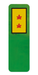 Ezen - Rasta Service Flag – Two in Service - Bookmark - Front