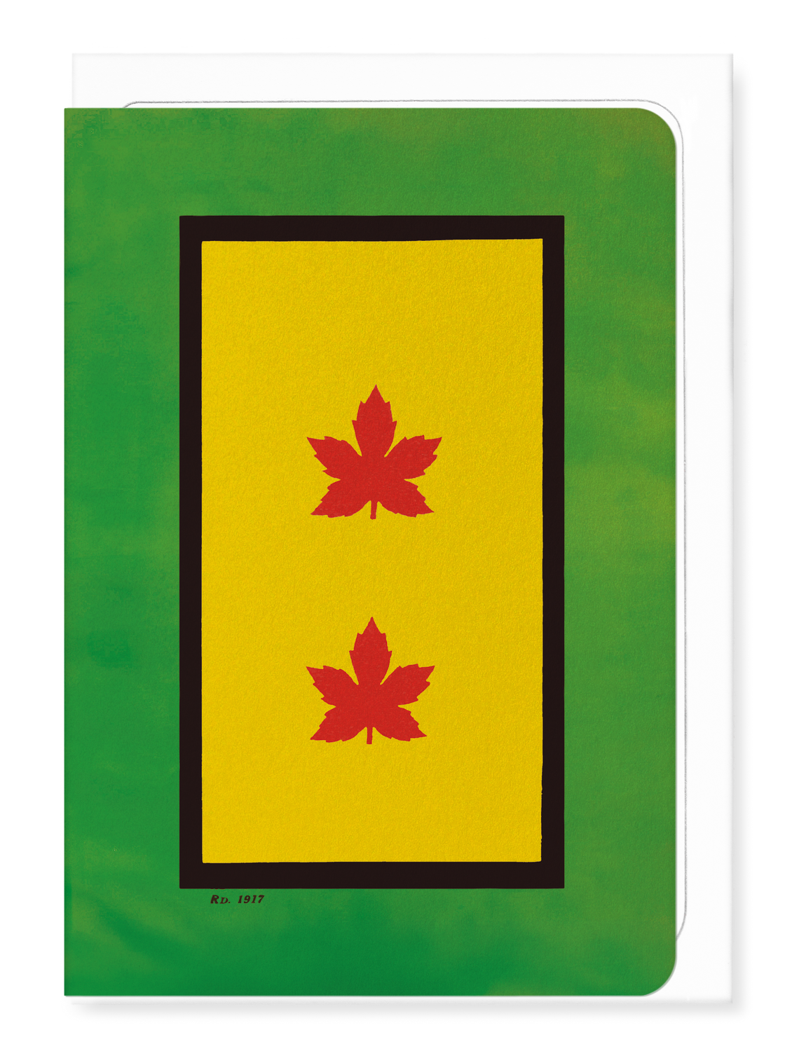 Ezen - Rasta Service Flag – Two in Service - Greeting Card - Front